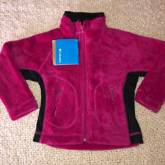 COLUMBIA fuchsia soft fleece jacket/NWT